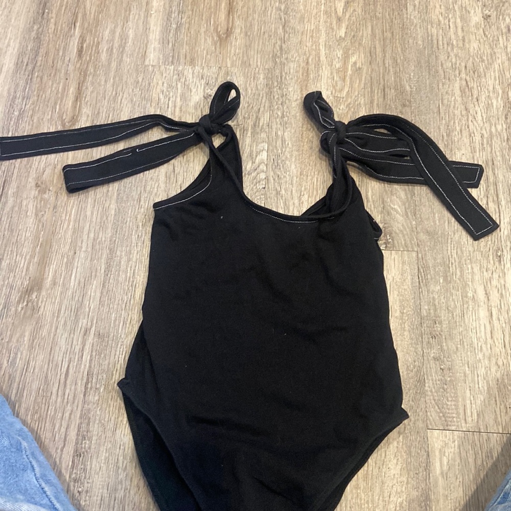 Body suit, bow ties